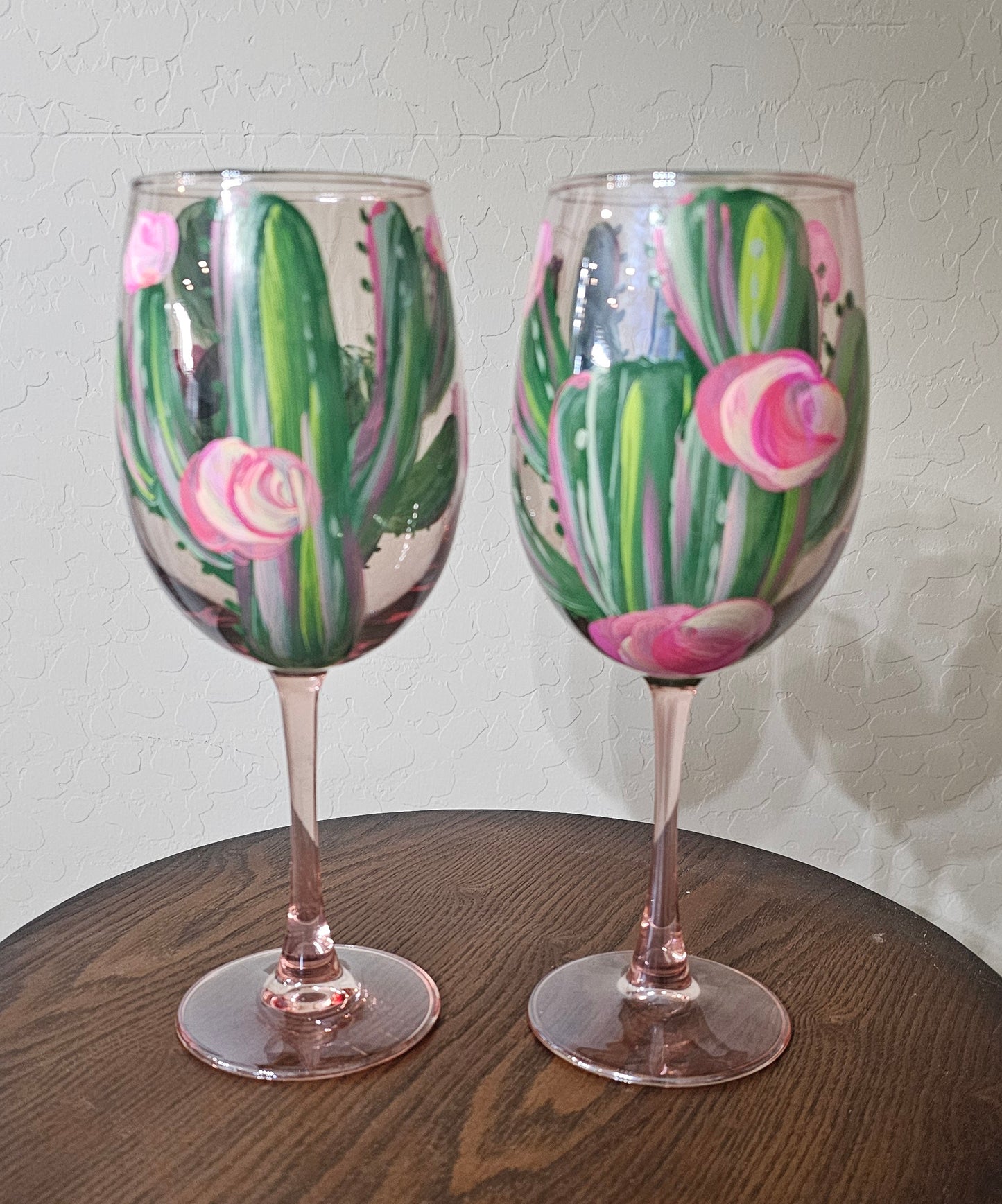 GLASS LGW HP PINK CACTUS