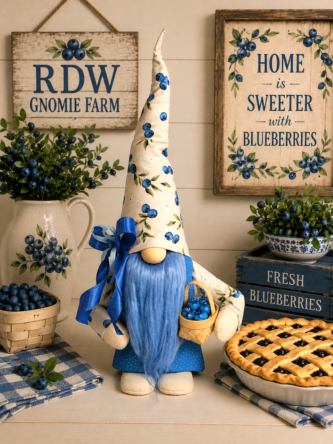 BLUEBERRY SUMMER FRUIT & VEGGIE GNOMIE