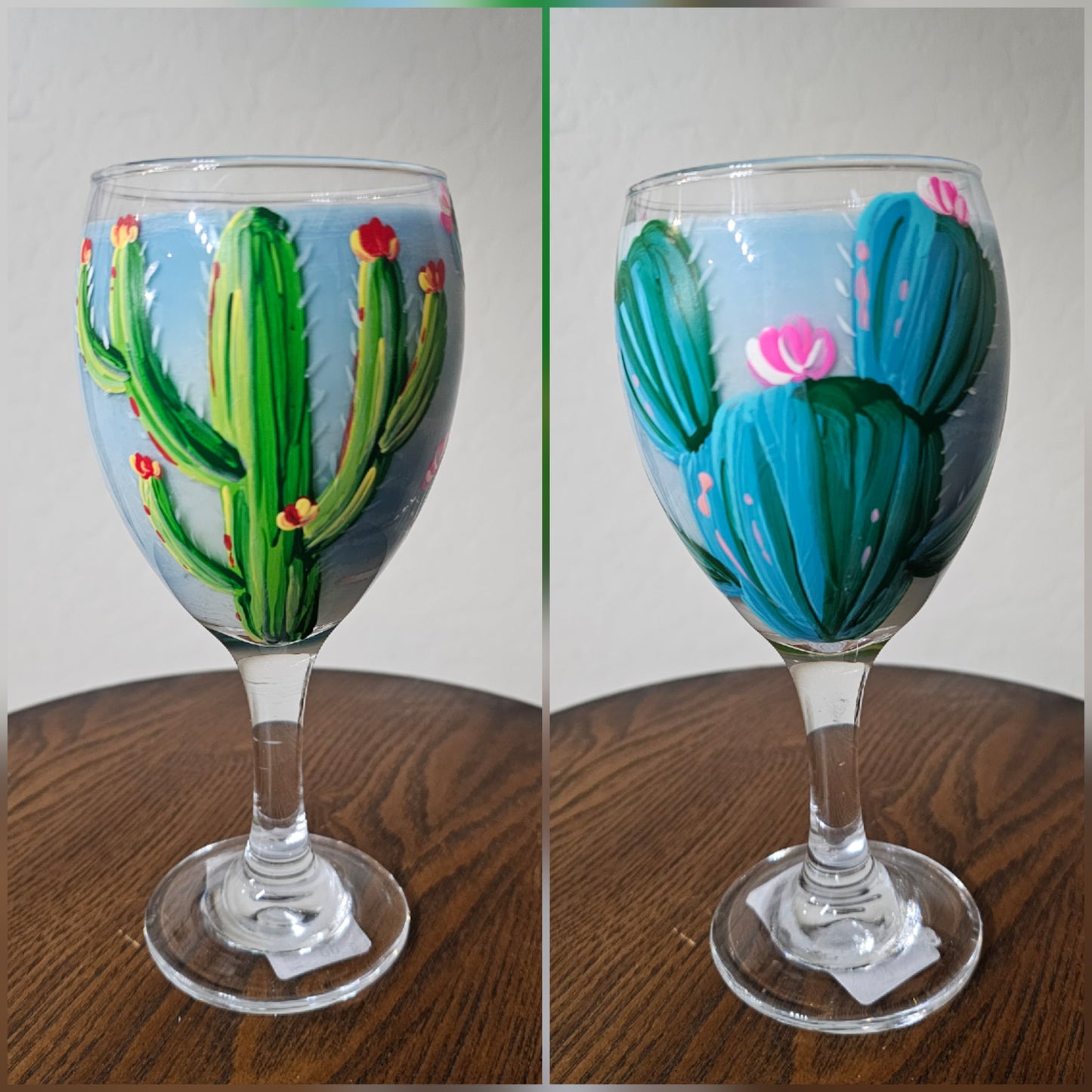 CANDLE WINE GLASS CACTUS BLOSSOM SCENT