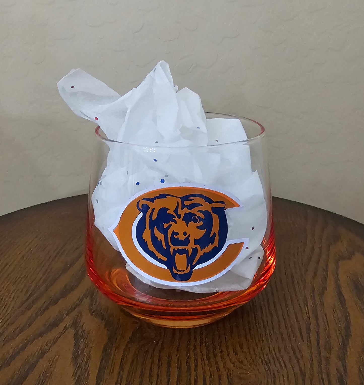 ORANGE GLASS BEARS 10 OZ