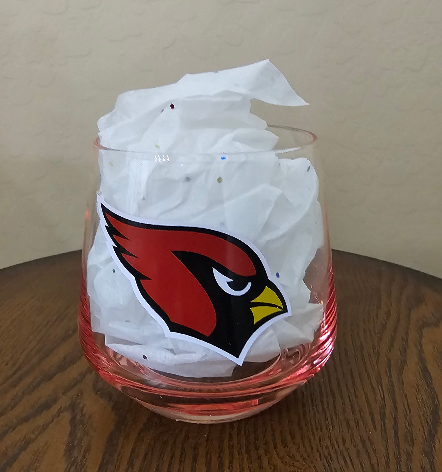 RED GLASS CARDINALS 10 OZ