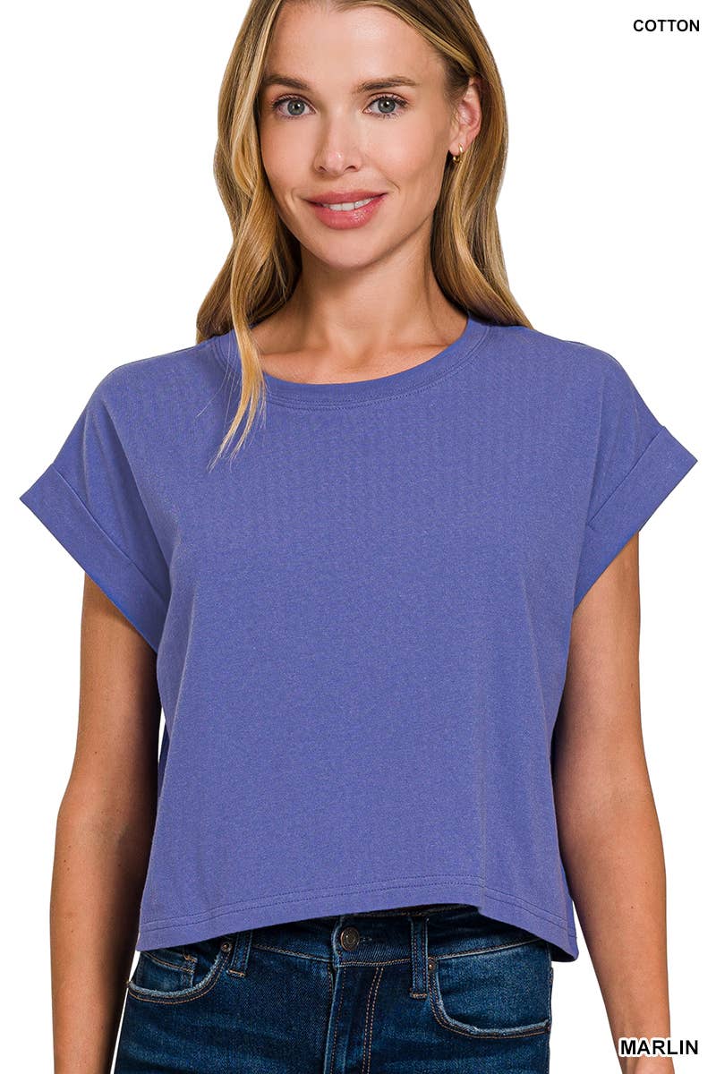 `".Cotton Short Sleeve Tee