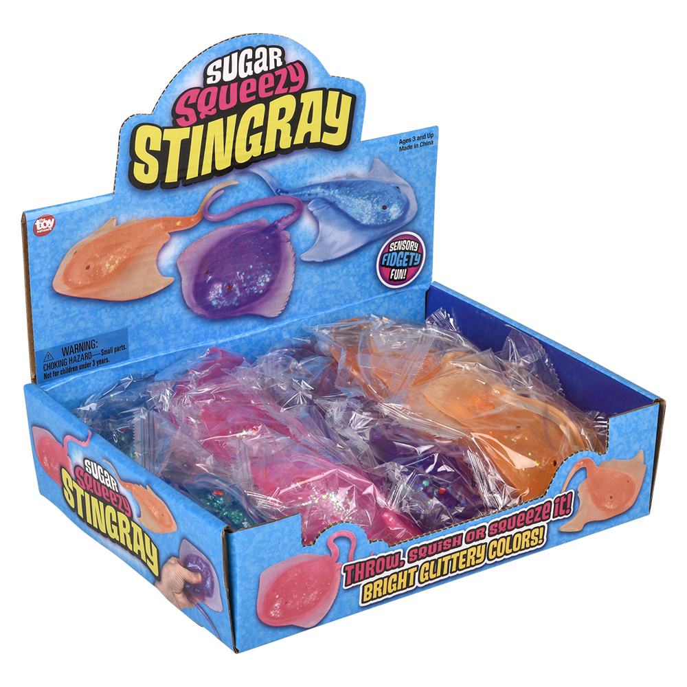 (T) 5.25" SQUEEZY SUGAR STING RAY 12CT