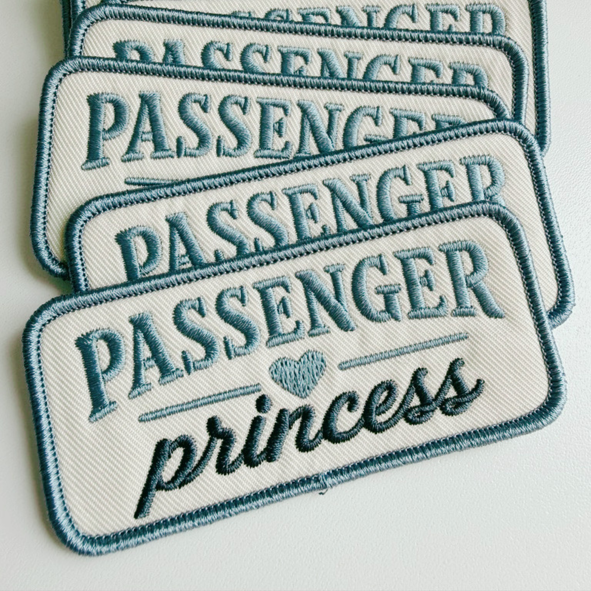 4" Passenger Princess - Embroidered Hat Patch