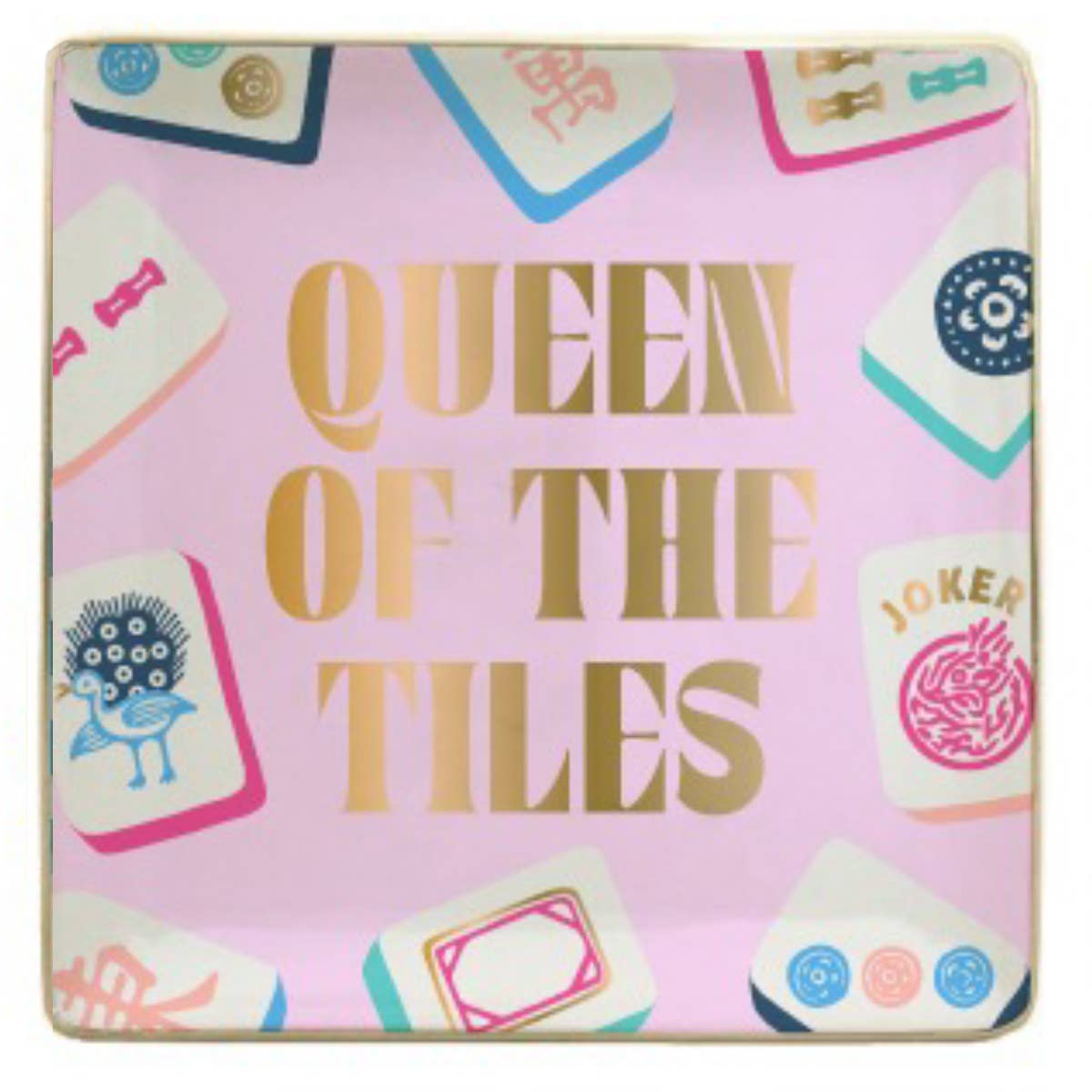 Ceramic Mahjong Trinket Tray | Queen of the Tiles