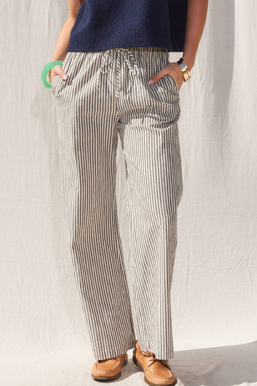 Striped Wide Leg Pants