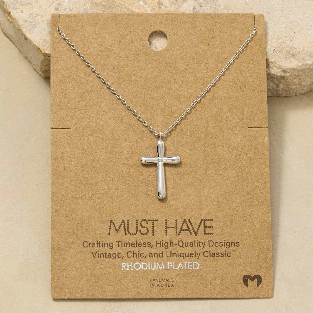 Gold Dipped Cross Pendant Necklace