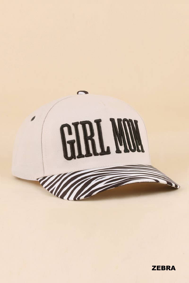 Girl Mom Two Tone Snapback Hat Zenana Consgt.