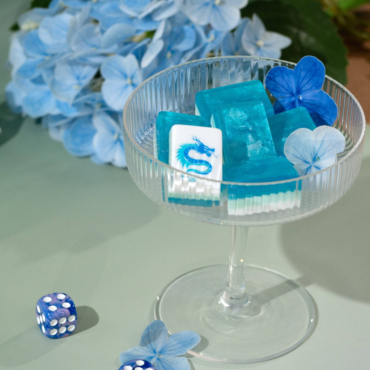 Garden Party Mahjong Set - Aqua Lagoon 04-01