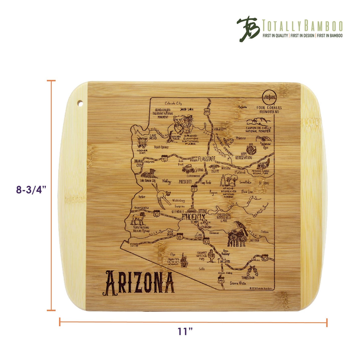 A Slice of Life Arizona Cutting & Charcuterie Board