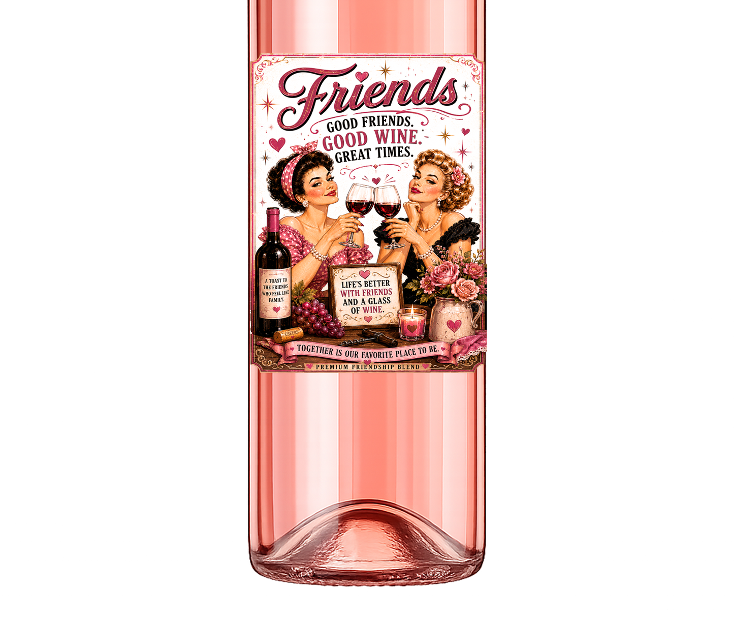 Sassy Girl, Wine Label, Friends
