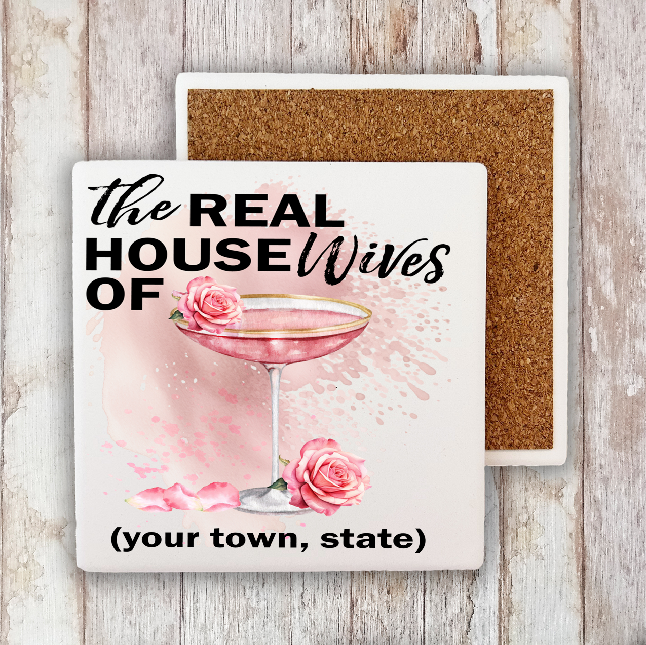 Martini The Real Housewives of Stone Coaster