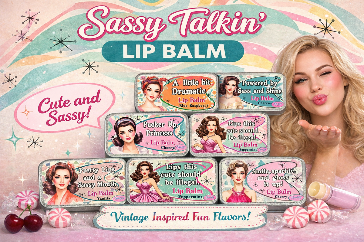 Lip Balm Tin, Blue Raspberry, Not responsible