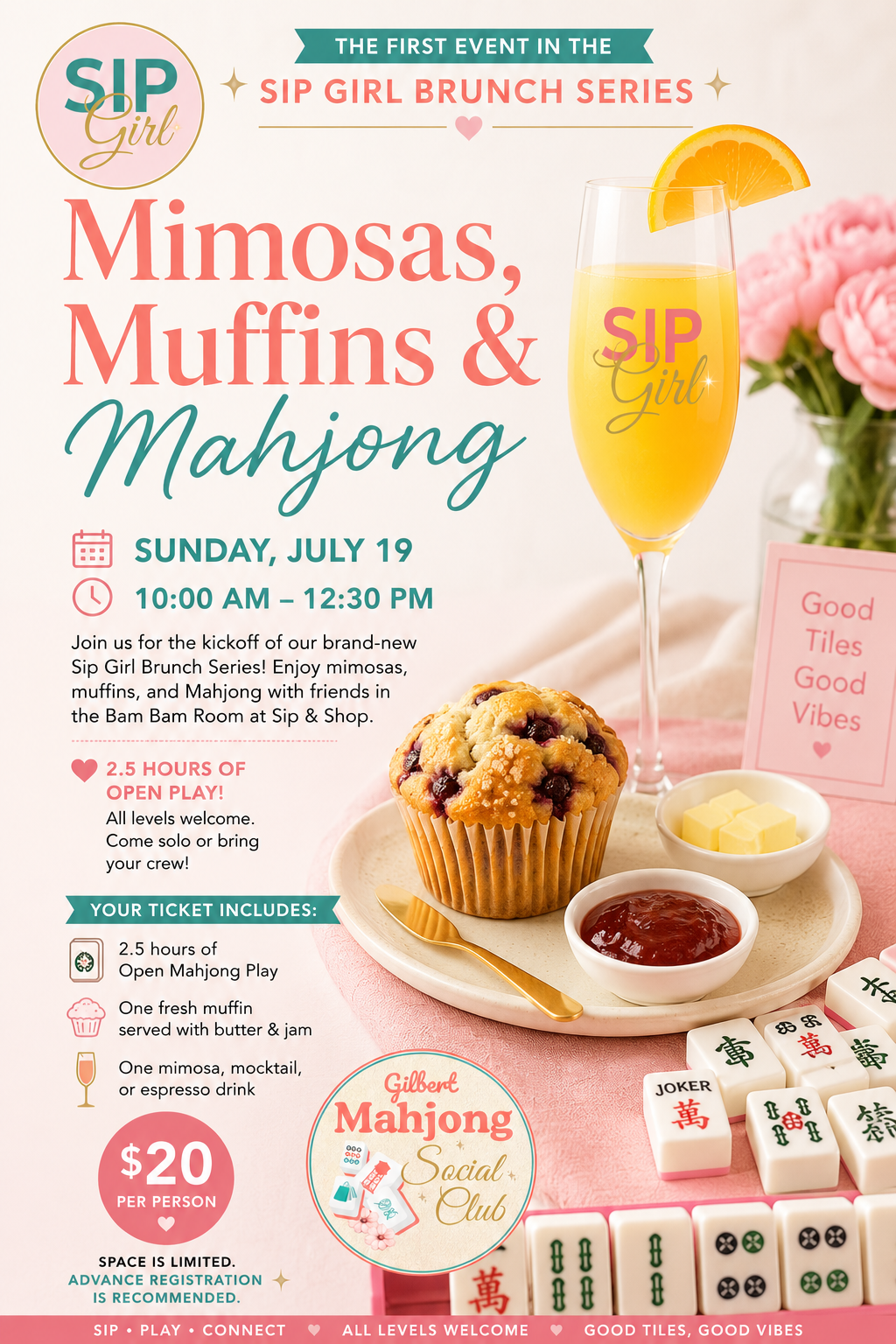 Mimosas, Muffins, Mahjong