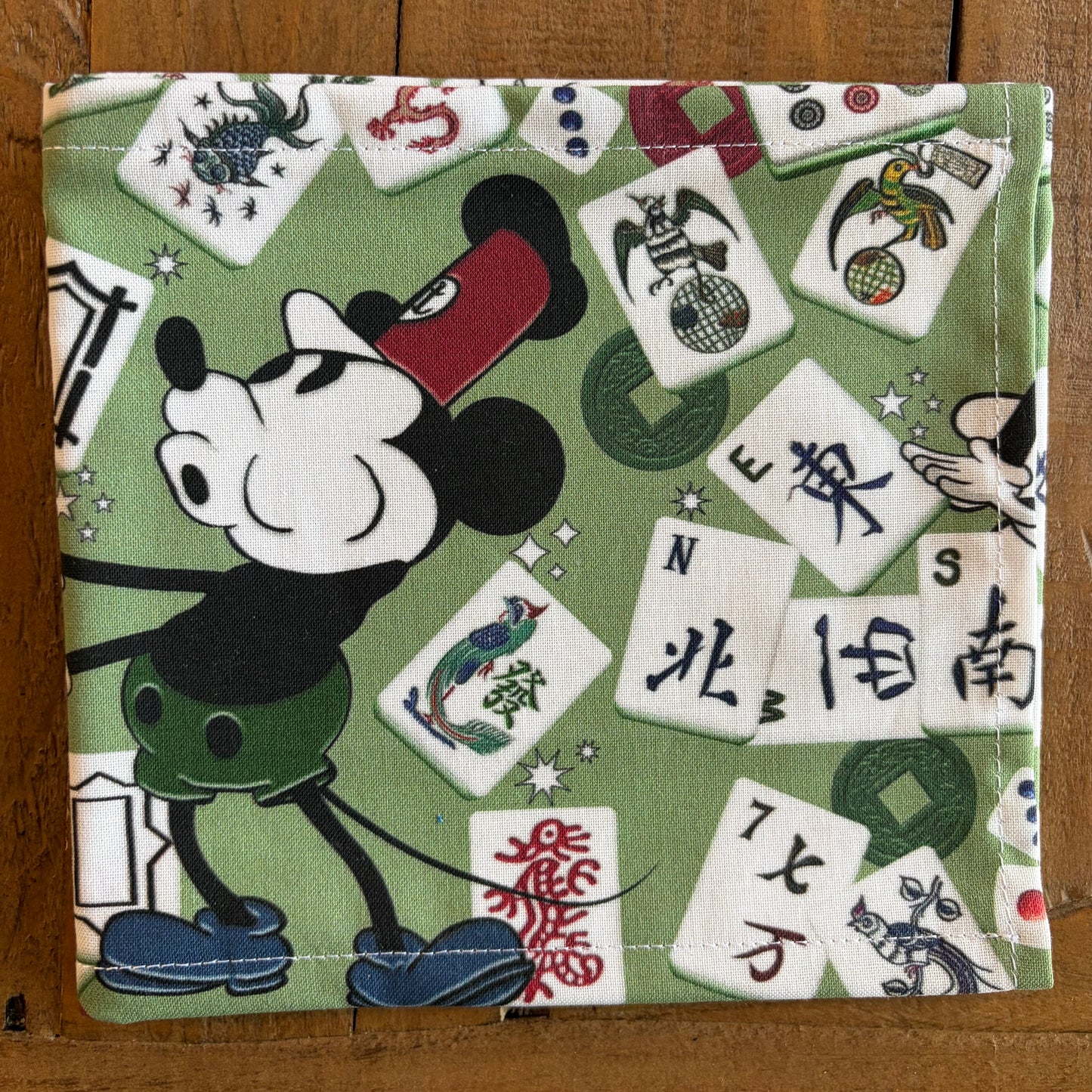 Mickey Mouse Green Ms Mah Jongg Mahjong Card Cover, Small