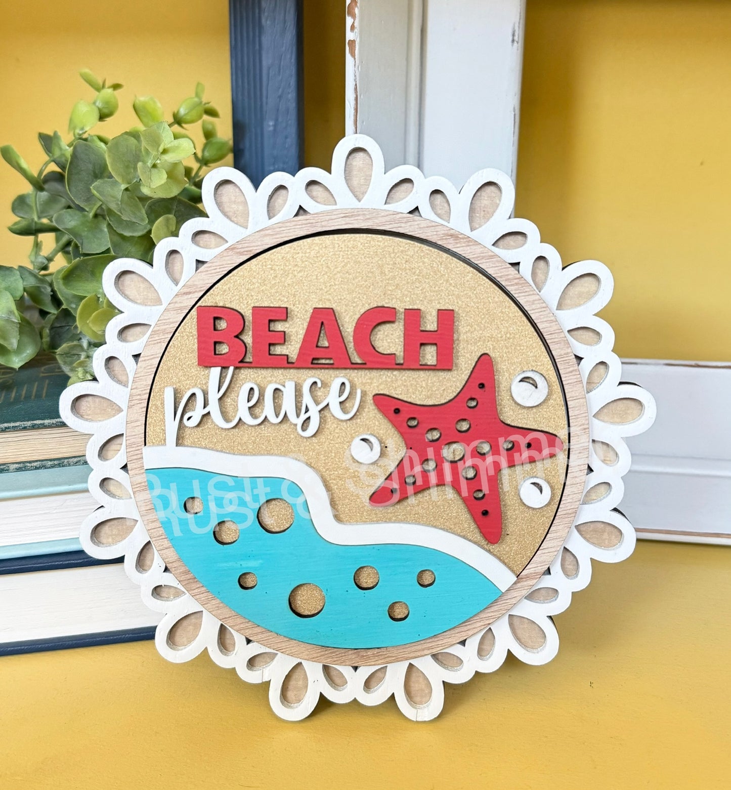 Beach Please Int Round, 4.5"