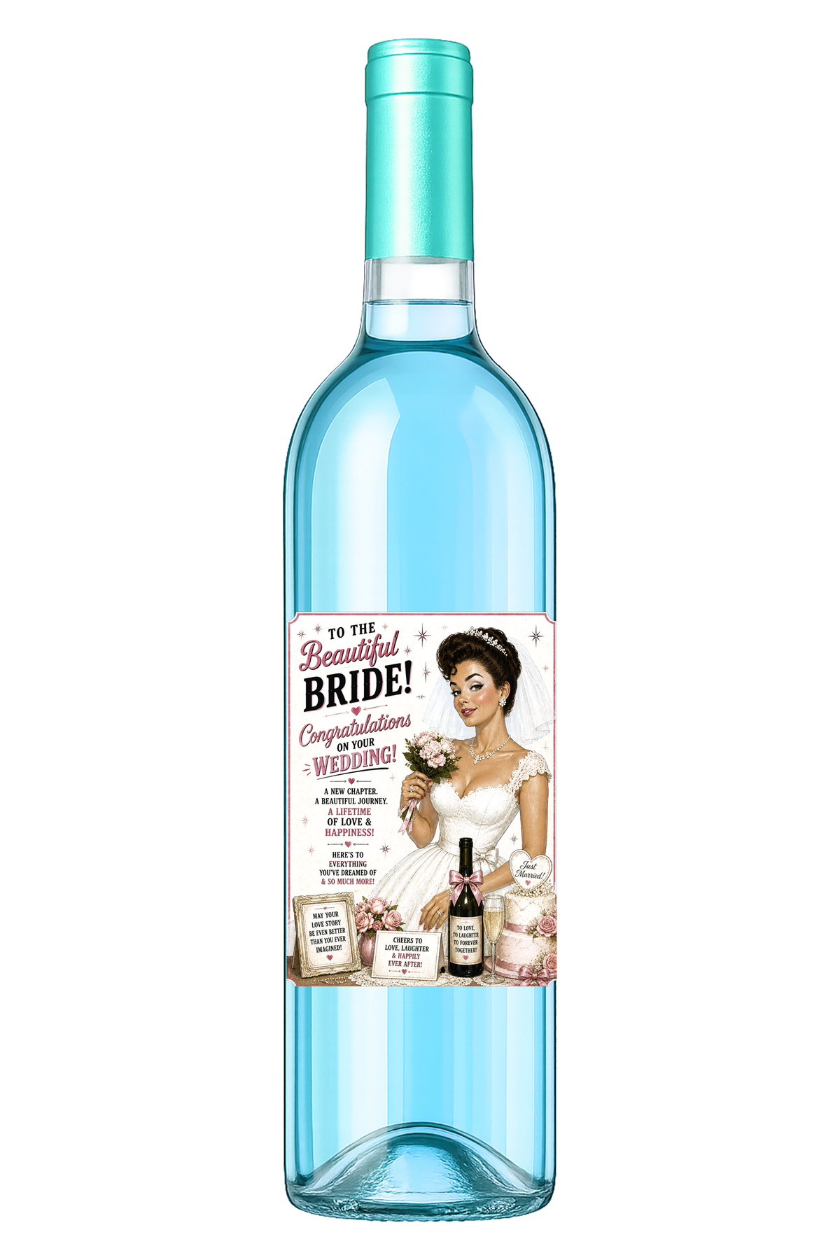 Sassy Girl, Wine Label, Bride