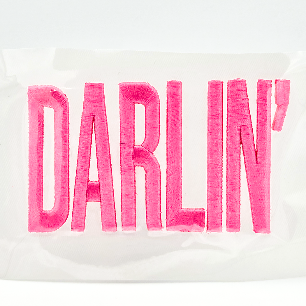 DARLIN' PUFF Embroidered HAT/POCKET Patch