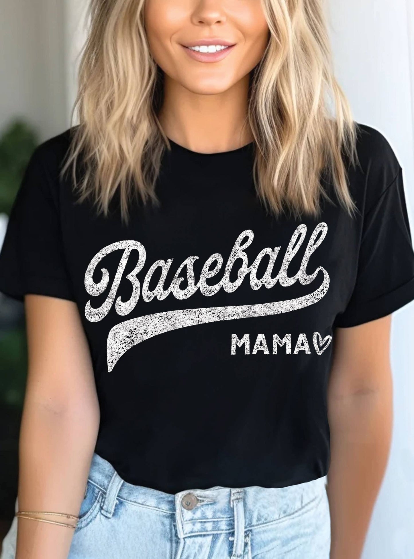 BASEBALL MAMA GRAPHIC TSHIRTS