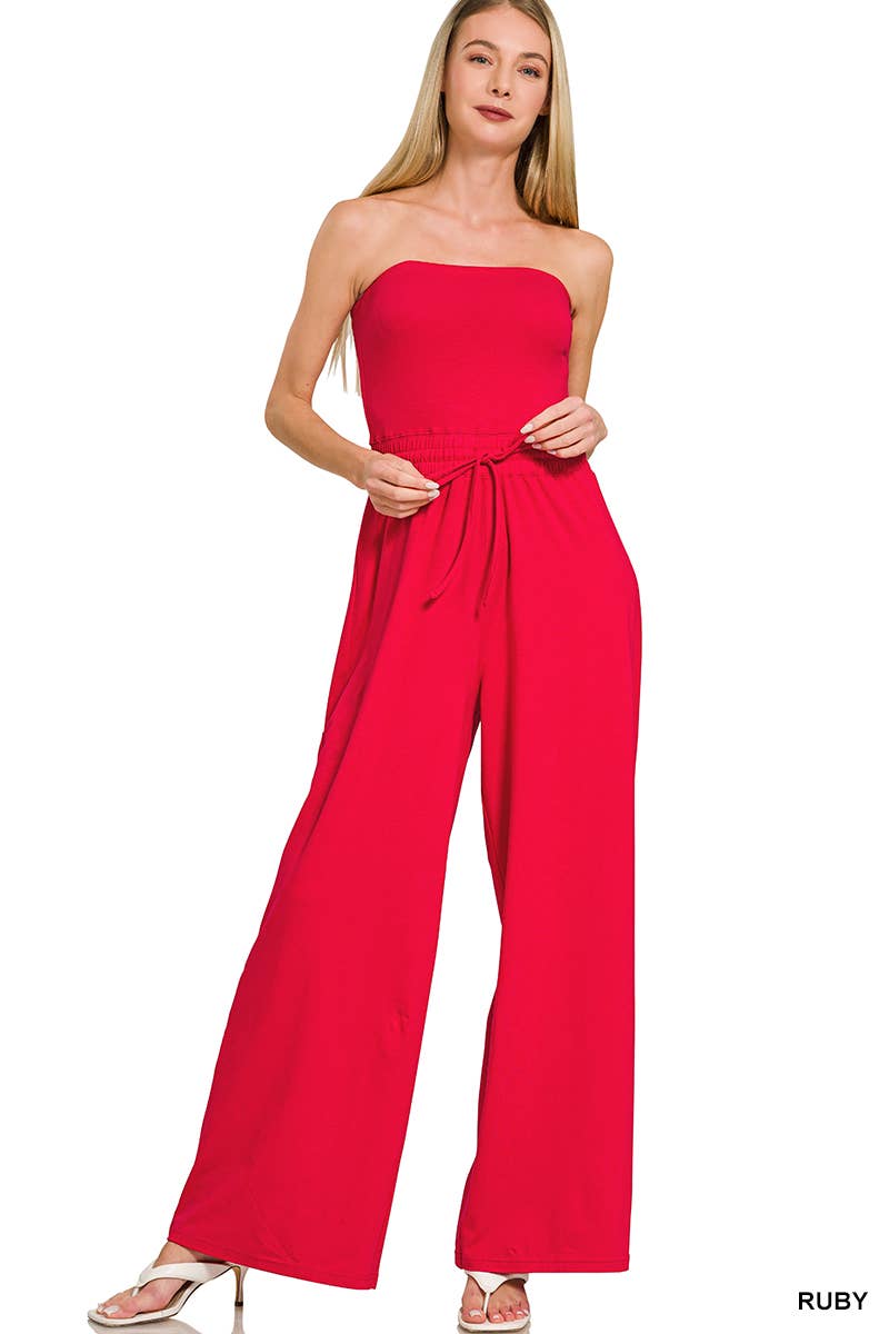 1217 Tube Top Jumpsuit SI-29232 Zenana
