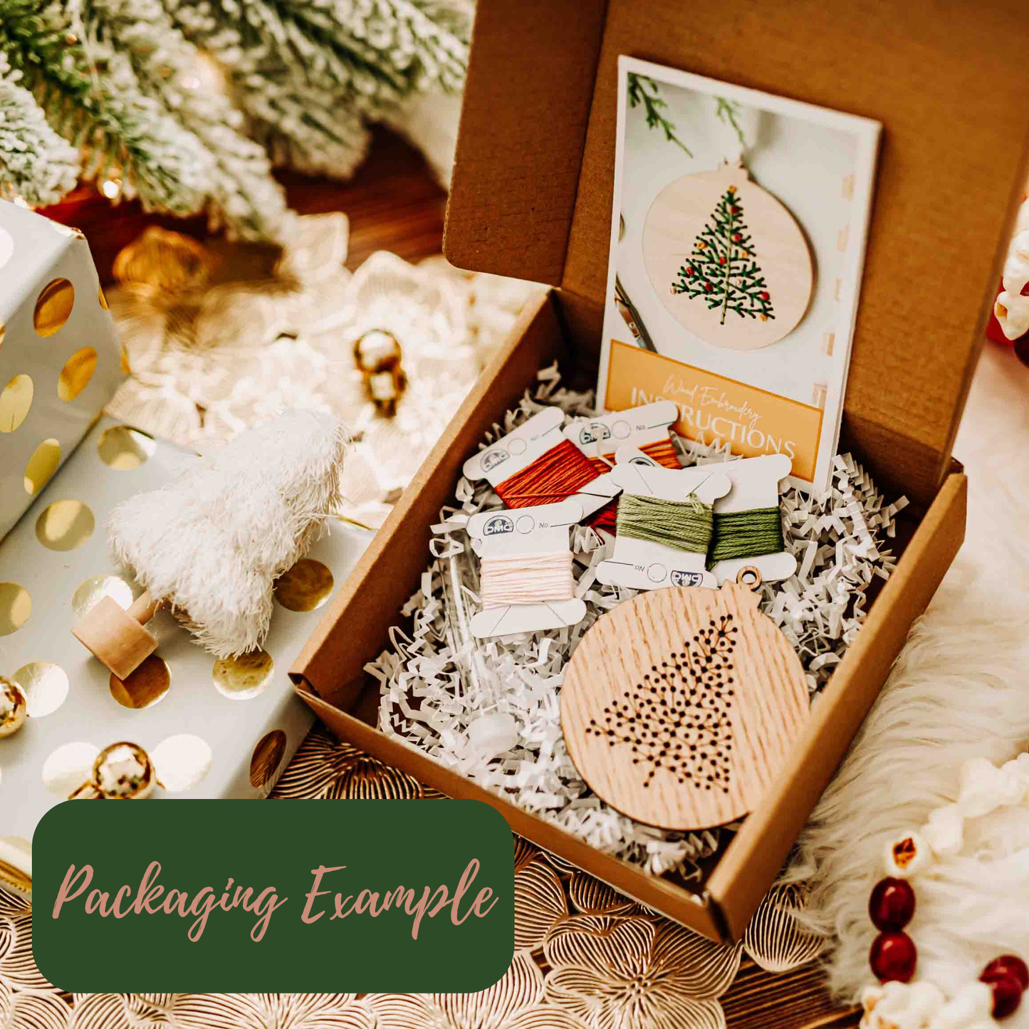 Stack of Books Bookmark Embroidery Kit | DIY Wood Bookmark