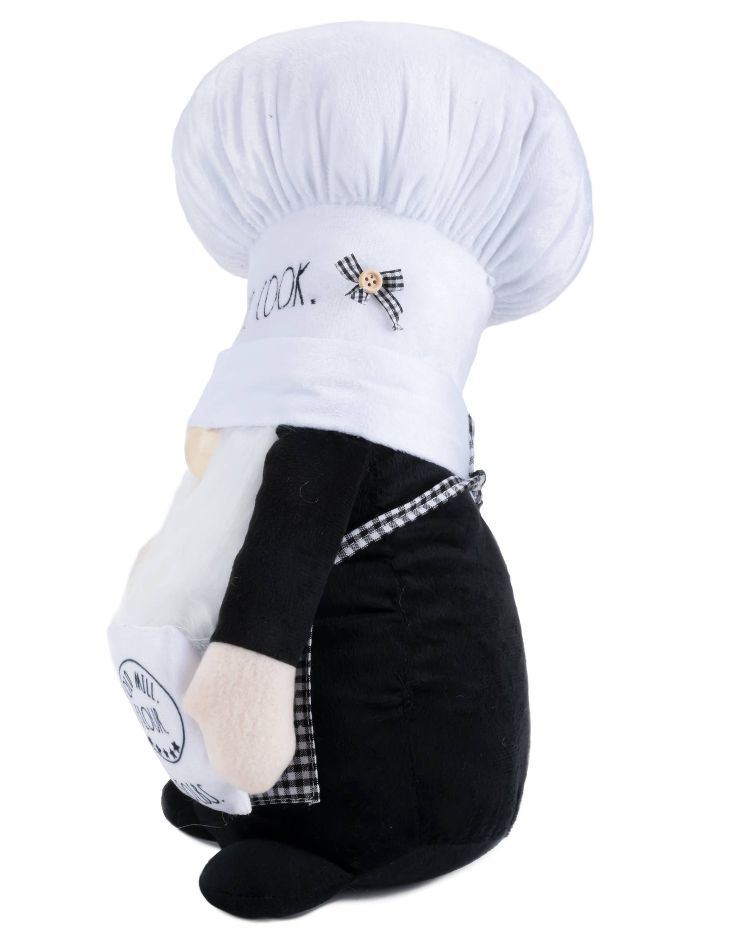 Rae Dunn “Kiss the Cook” Plush Baker Gnome with Rolling Pin