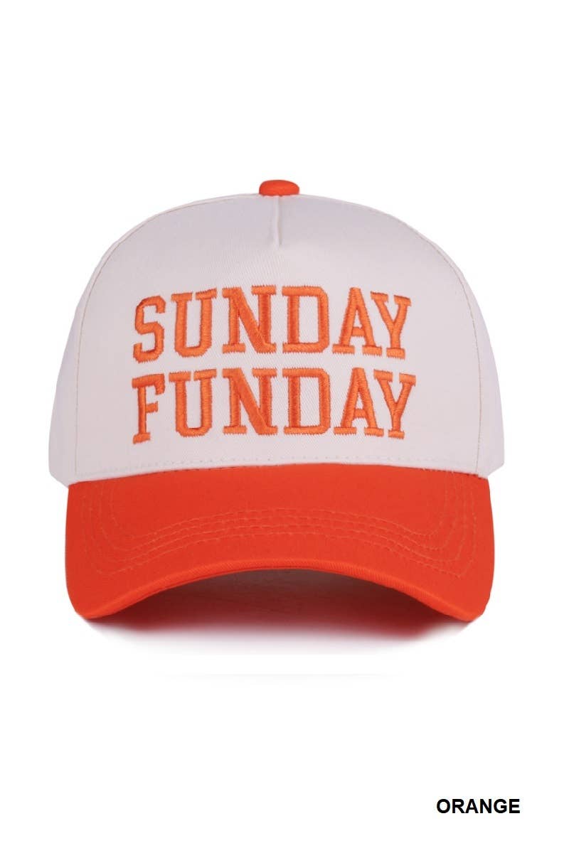 Sunday Funday Two Tone Canvas Cotton Cap Zenana Consgt.