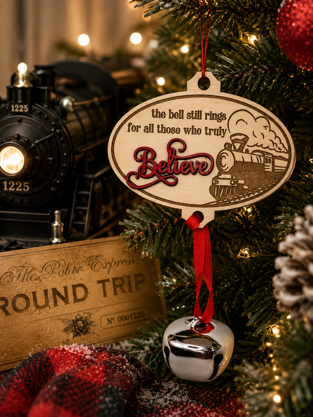 Believe Bell Ornament – Polar Express Inspired Christmas Ornament