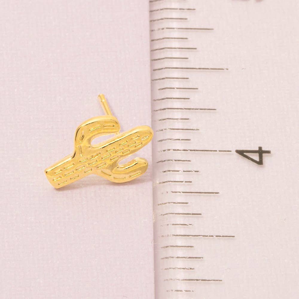 Mini Cactus Stud Earrings
