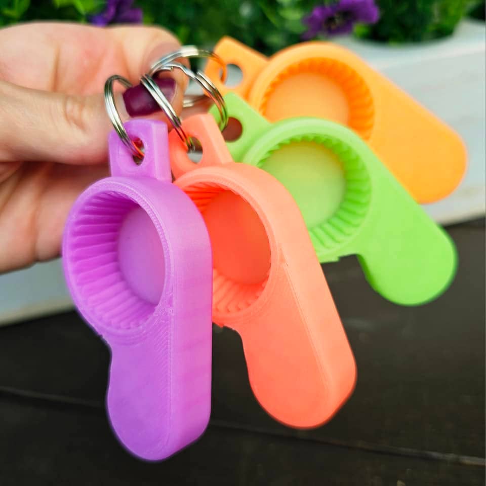 Bottle Opener Keychain- Screw Top & Bottle Cap