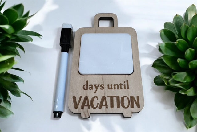 Vacation countdown dry erase