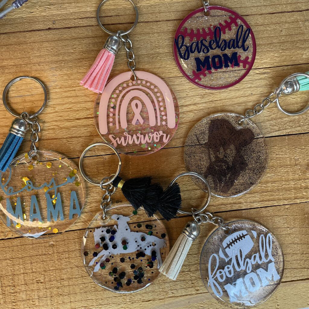 Round Keychain variety of options