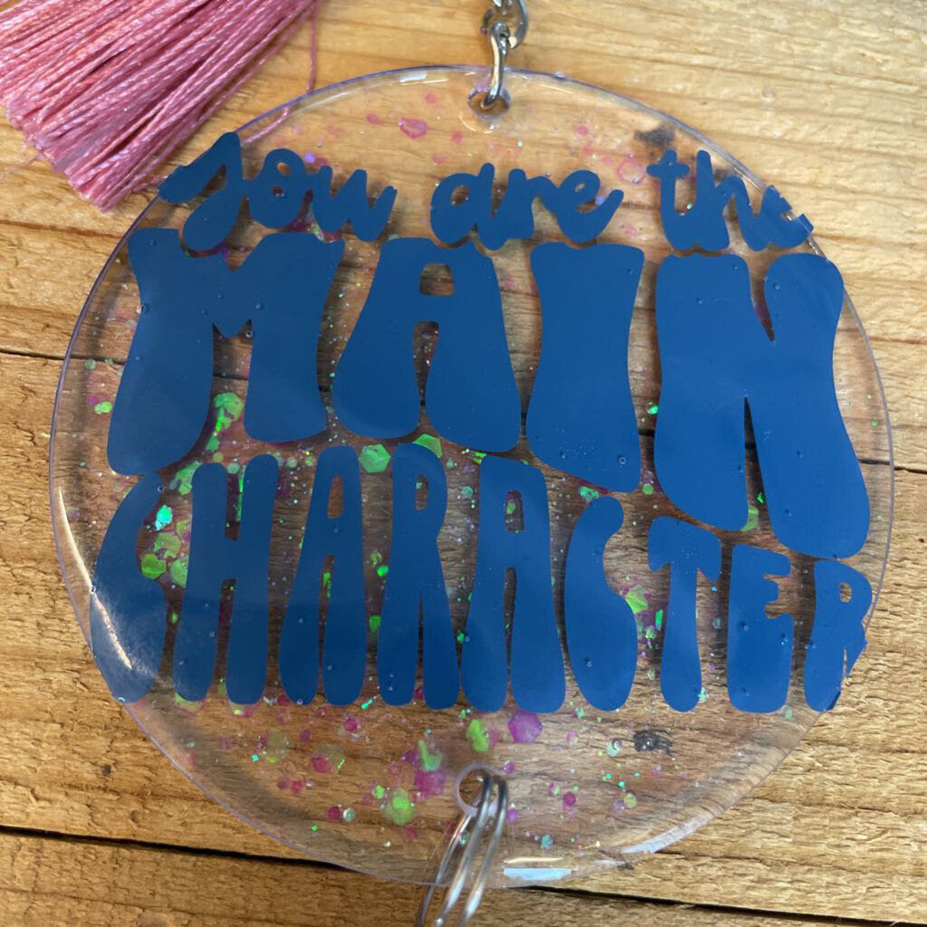 Resin Keychains 3 inch round choose from two different options