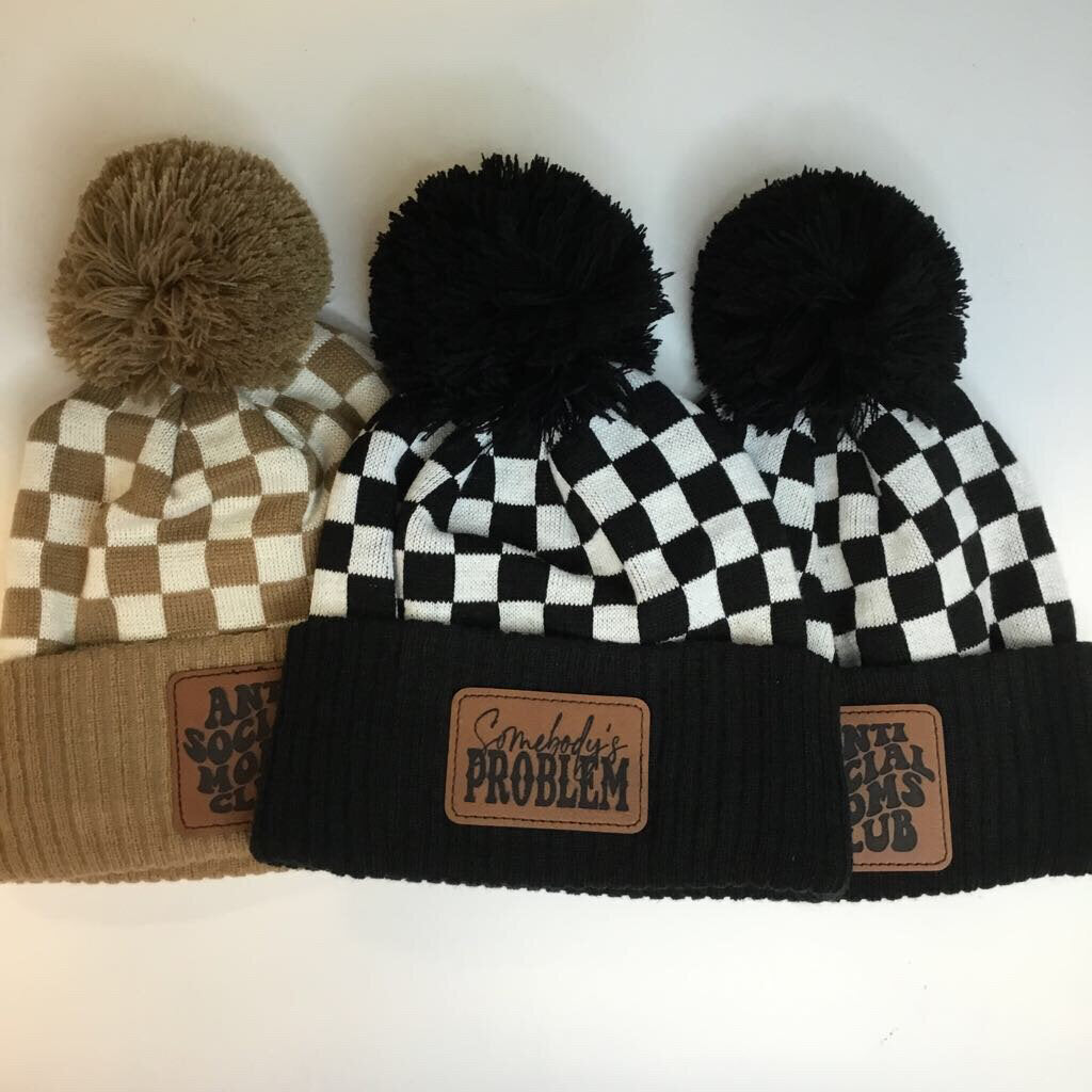 Checkered Beanie