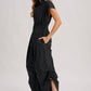 BUTTON DOWN UTILITY SHIRTING JUMPSUIT
