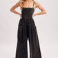 WASHED SLEEVELESS WIDE LEG JUMPSUIT
