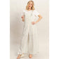 Tie Strap Jumpsuit With Hem Slits