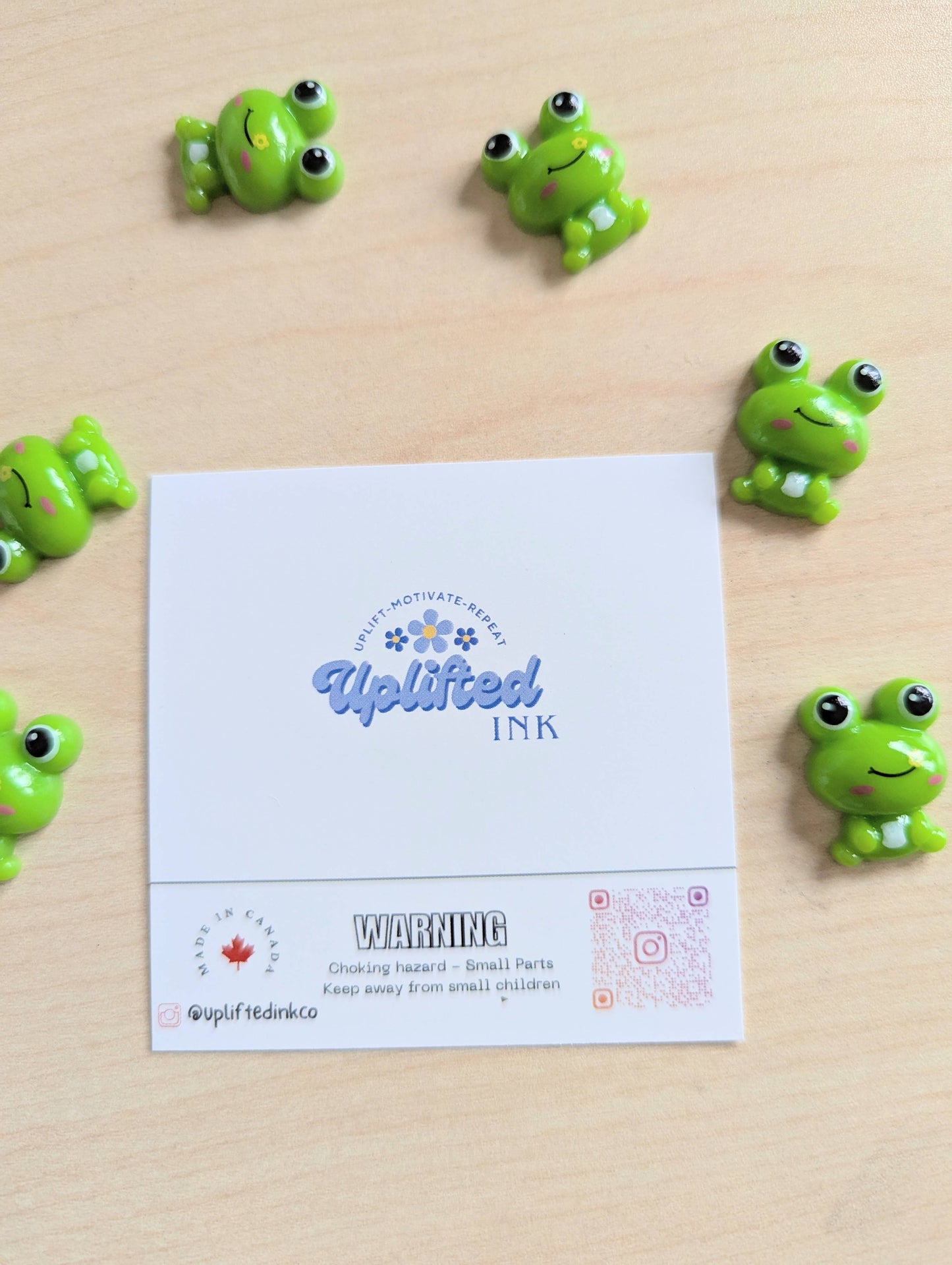 Pocket Frog Encouragement Card with Mini Figurine