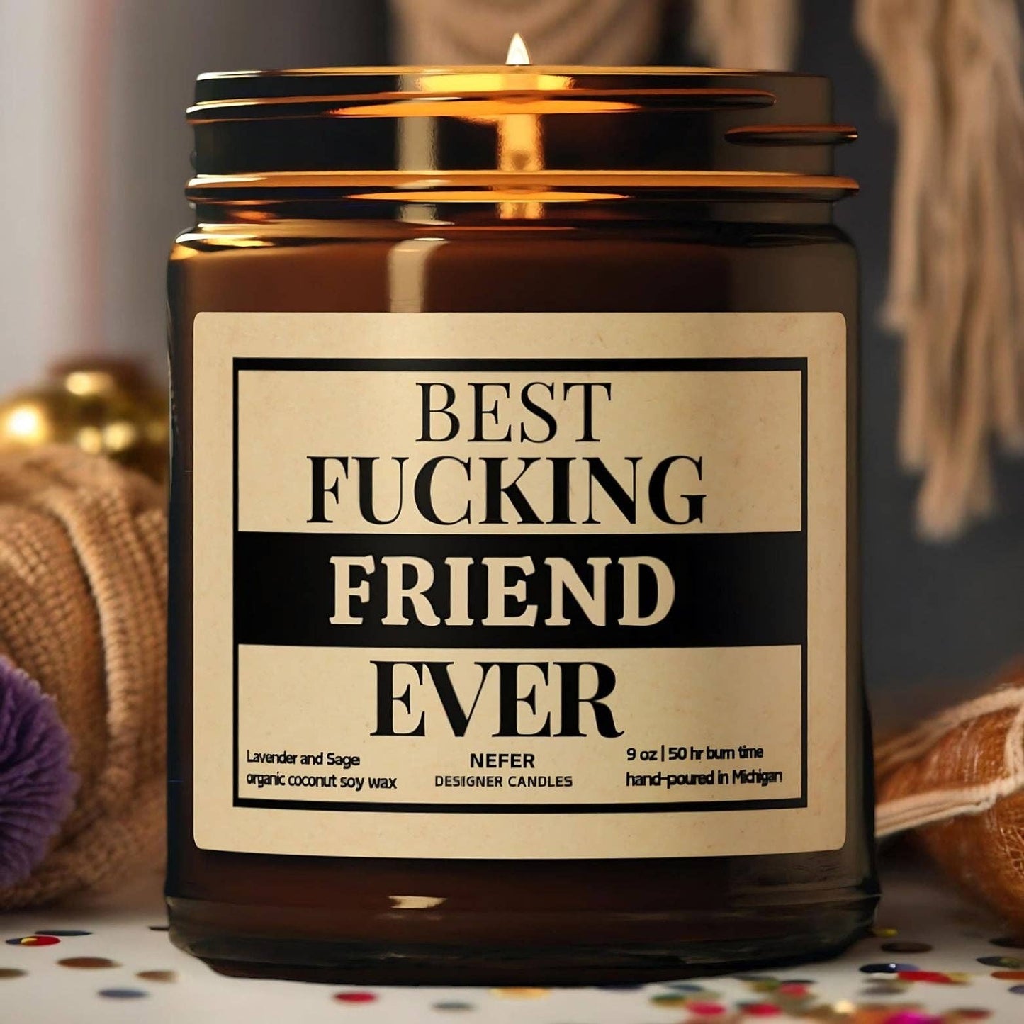 Best F*cking Friend Ever | Laughing Light Candle Collection