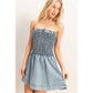 Strapless Snow-Wash Dress