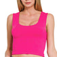 Double Layered Cropped Tank Top