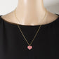 Enamel Heart Statement Pendant Necklace