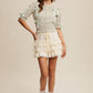 Lace Tiered Shorts with Ruffle Details
