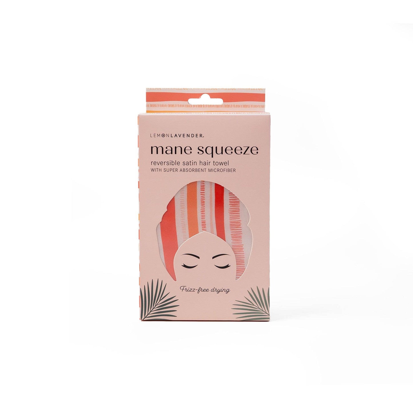 Lemon Lavender Mane Squeeze Reversible Satin Hair Towel