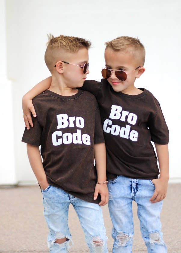 Bro Code | Boys Vintage Wash T-Shirt