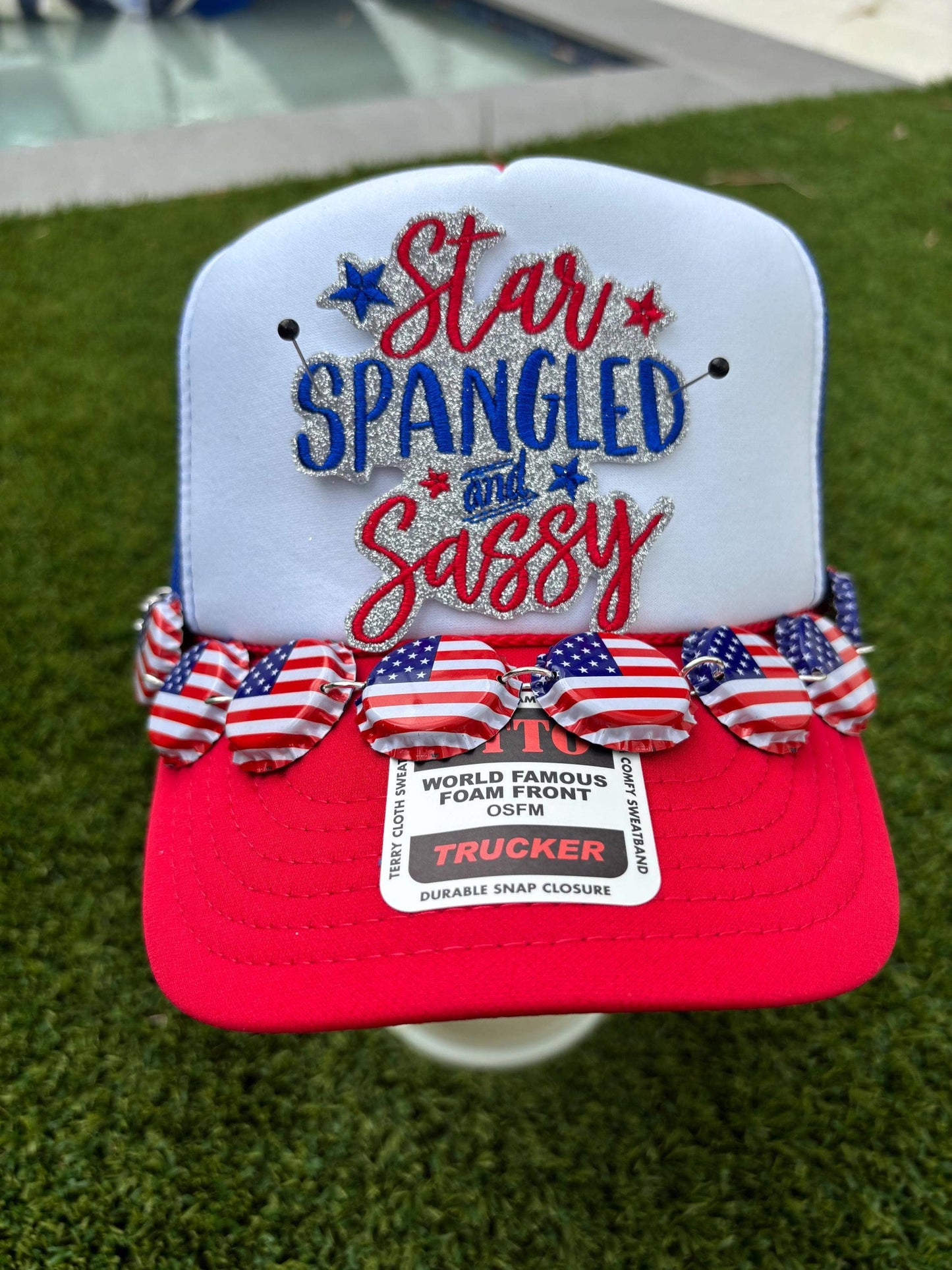 Trendy Star Spangled and Sassy Glitter Patch