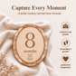 Wooden Monthly Milestone Photo Props Discs, Oval Bear