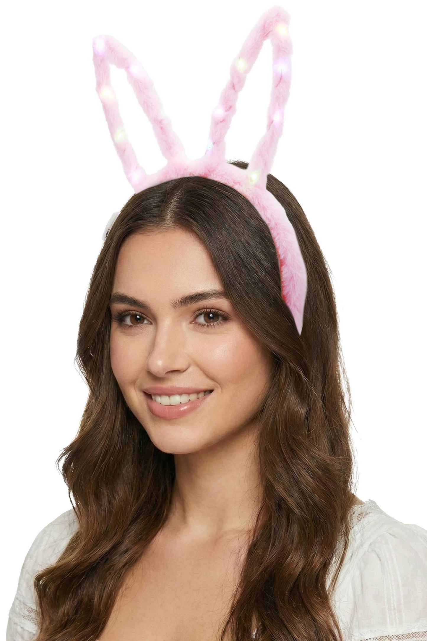 Pastel Bunny Ears Fuzzy Faux Fur Hairband