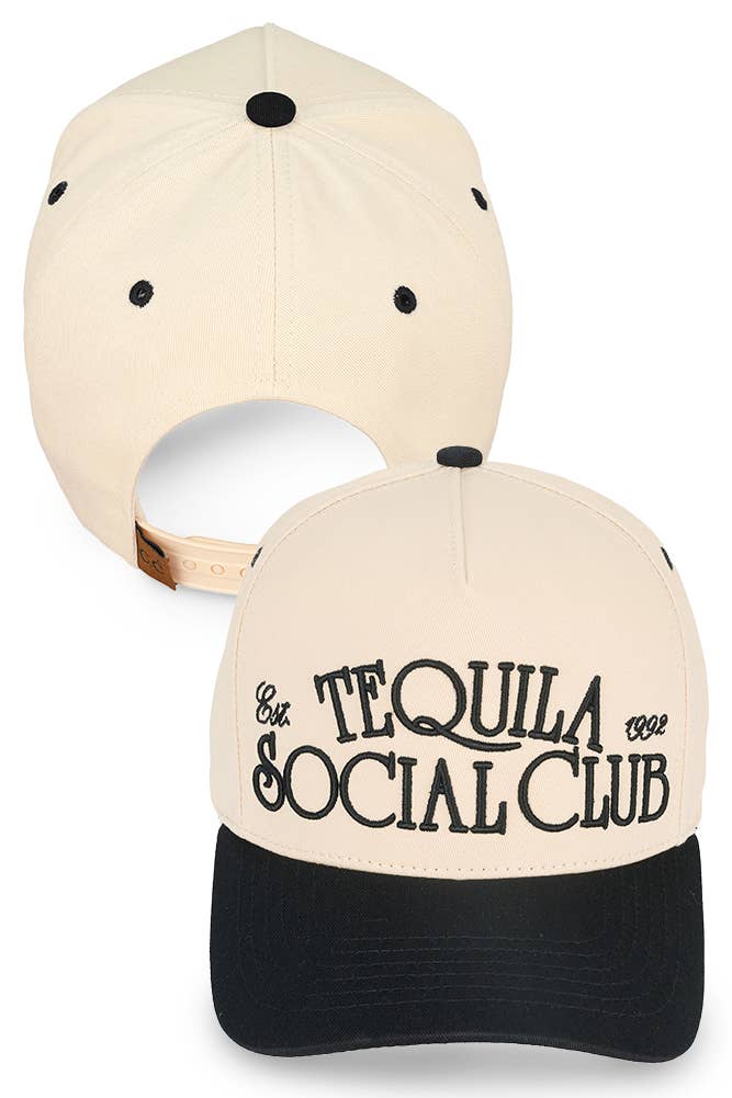C.C Tequila Social Club embroidered trucker cap

