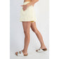 MODAL SCUBA FLAT PIPING A-LINE SHORTS
